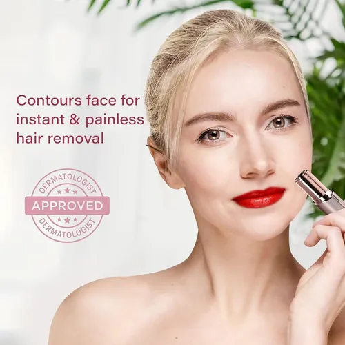 Depiladora Facial Eléctrica Para Mujer, Tamaño Compacto