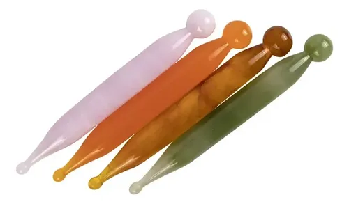 Stick Facial De Acupuntura Gua Jade Massage Sha, 1 Pieza, Pi Yellow 02