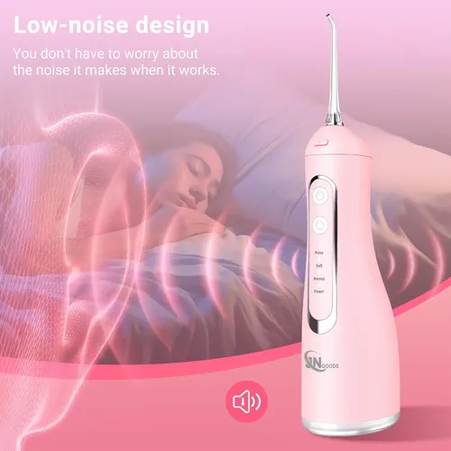 Hilo Dental Inalámbrico Jngoods, Para Dientes, Color Rosa Rosa