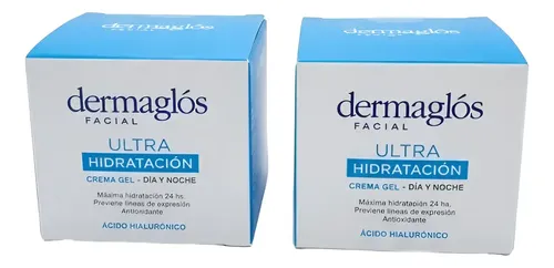 Combo X2 Dermaglós Crema Gel Facial Ultra Hidratación X50gr