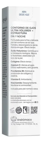 Contorno De Ojos Dermaglós Ultra Volumen Estructura X 15 G