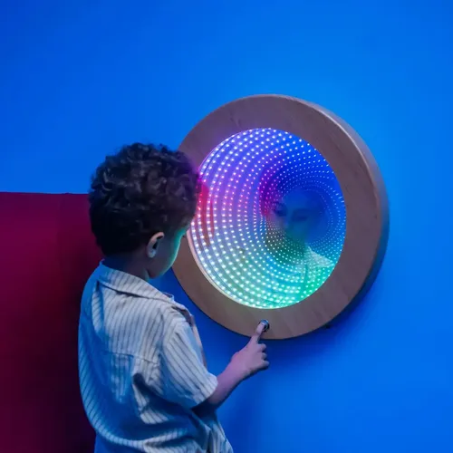 Espejo Infinito Sensorial Led Para Pared Y Piso Premium Marr