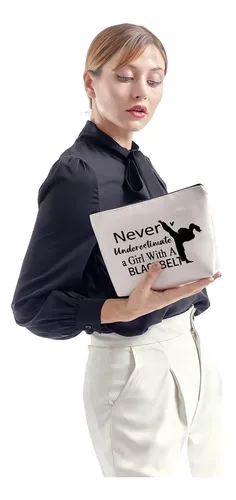 Bolso De Maquillaje Zjxhpo Amante Del Karate Nunca Subestime