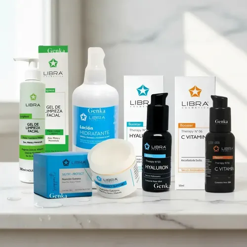 Kit Rutina Skincare Piel Mixta Hialuronic + Vitamina C Libra