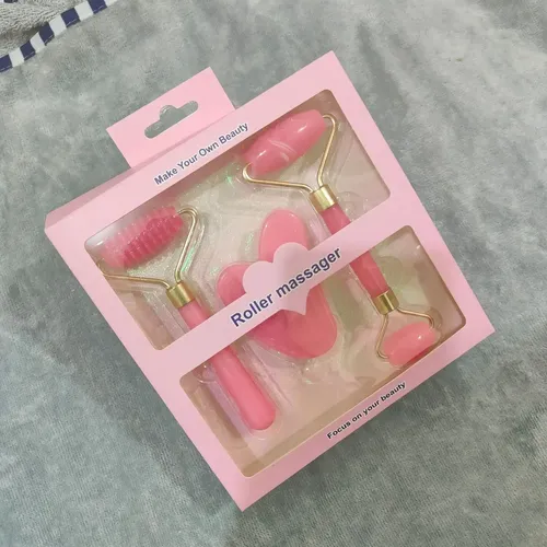 Juego De 3 Masajeadores Con Rodillo De Resina Gua Para Cuida Rosa