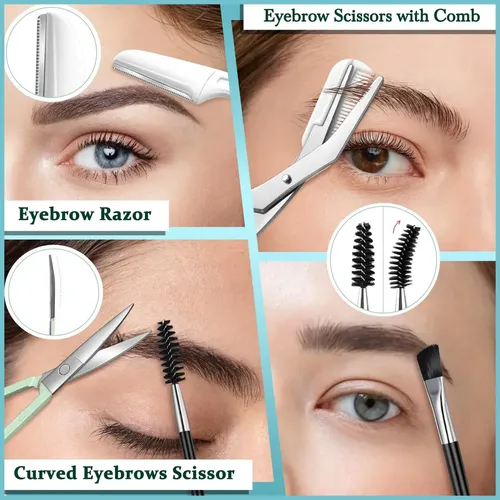 Kit 8 En 1 De Pinzas Y Recortador De Cejas Tsmaddts