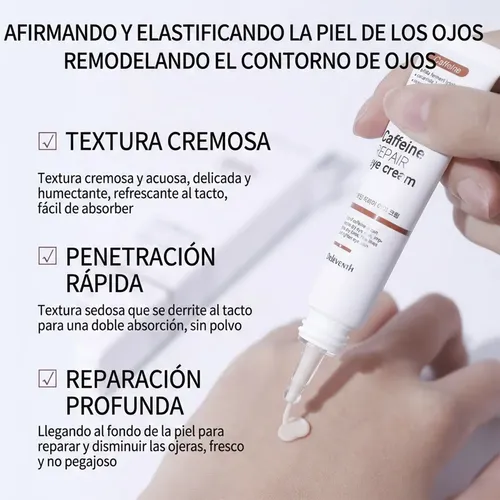 Bálsamo Contorno Ojos Cafeína 20g Hidratación Suave Brillo