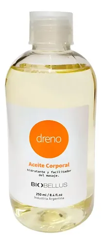 Biobellus Aceite Corporal Dreno Hidratante Ideal Masajes Fragancia Delicada Tipo de envase Botella