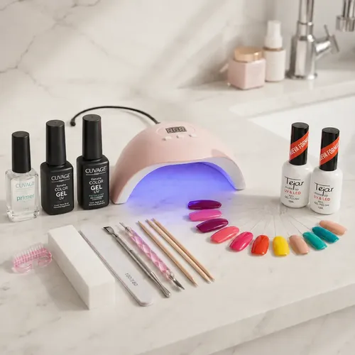 Kit Inicial X 14u Tejar Manicuria Esmalte Semi Cabina Led Uv