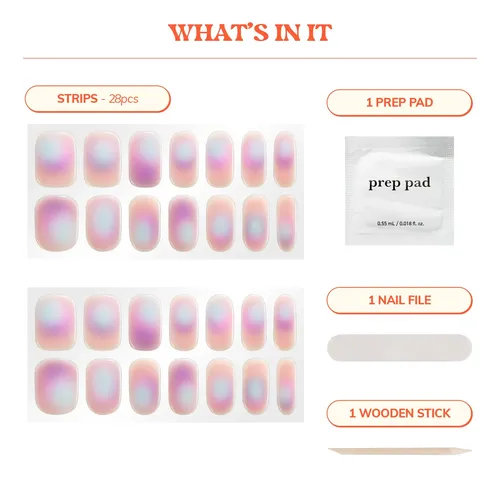 Tiras De Gel Semicuradas Para Uñas Heyhae | No Se Necesita L