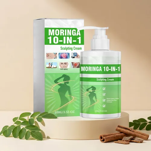 Crema Esculpidora J62 Moringa Care 10 En 1, Crema Corporal Y