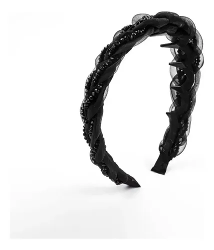 ..cinta Del Pelo Negra, Cinta Del Pelo Premium Para Mujer..