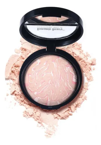 Polvo Compacto Traslúcido Romantic Beauty Base Maquillaje