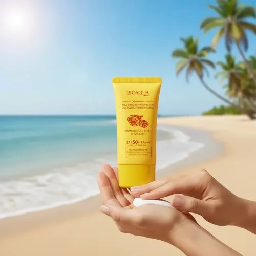 Protector Solar Multifunción Con Cúrcuma Spf50 50g Bioaqua