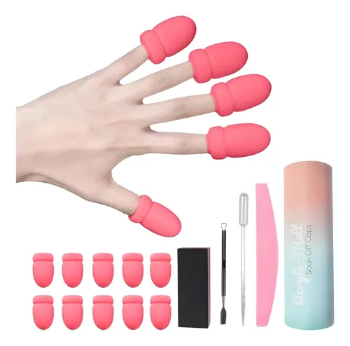 Kit De Removedor De Esmalte En Gel Magnetic Time Rosa 4 En 1