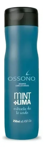 Shampoo Cabellos Grasos Ossono Menta Lima Y Te Verde X 250ml