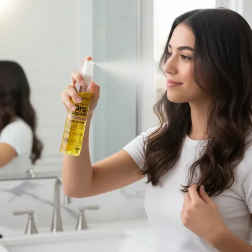 Lluvia Capilar Oro Liquido X210ml Protector Termico Colageno