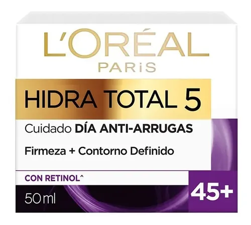 Crema Facial Antiarrugas +45 L’oréal Paris Hidra Total 5