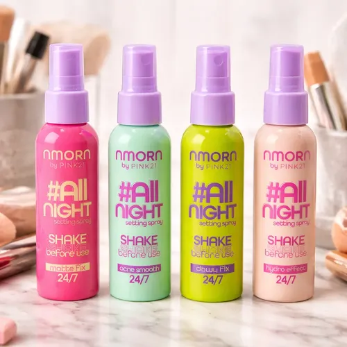 Fijador De Maquillaje Pink21 Nmorn -efecto Matificante