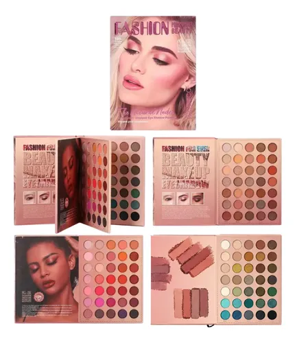 Paleta De 72 Sombras Colores Pigmentación Glitter Ojos Book
