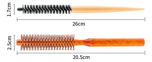 4 Pequeños Peines Redondos Para El Cabello Con Cepillo Para