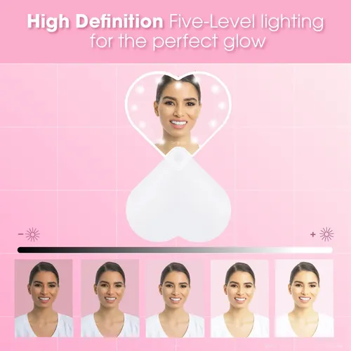 Espejo De Maquillaje Riki Loves Riki Led Recargable Blanco
