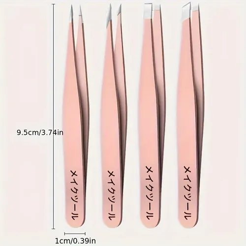 Pinzas Cejas Profesional Acero Inoxidable Inclinado 1pza