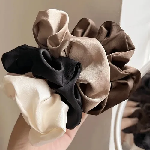 Set De 10 Diademas De Seda Elásticas Con Corona Alta Para Vi