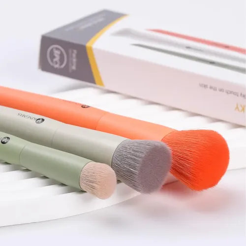 Set De Brochas De Maquillaje Kingmas Foundation Contour Conc