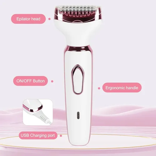 Depiladora Rasurador 4 En 1 Portatil Usb Mujer Cuerpo Facial
