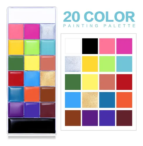 Pintura Óleo 20 Colores Maquillaje Escénico