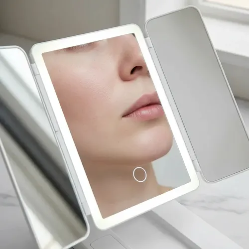 Multi Compras Led/Maquillaje Rectangular – 3 modos – Blanco – Recargable USB 15 cm (Incluye: Con luz)