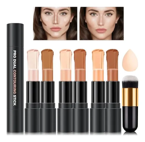 Kit De Maquillaje Cahiuyoa En Crema Para Contorno E Iluminad