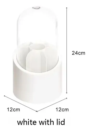 Organizador Giratorio Brochas Maquillaje Pinceles Capsula