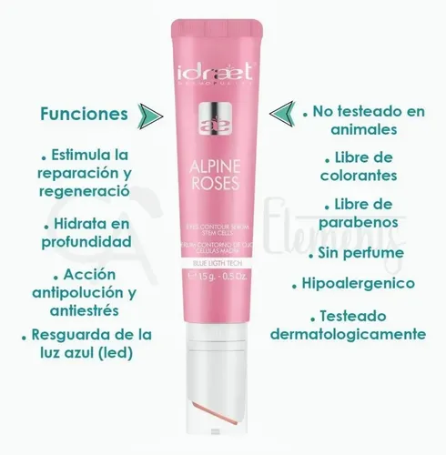 Idraet Alpine Roses Eyes Contour Serum Contorno De Ojos