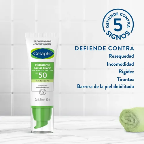 Cetaphil Hidratante Facial Diario Fps 50 50ml