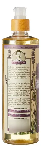 Jabón Facial Y Corporal Dr. Jacobs Naturals Lavender 473 Ml