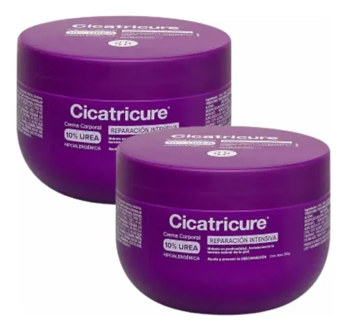 Cicatricure Crema Reparación Intensiva Urea 10% 250g Pack 2u