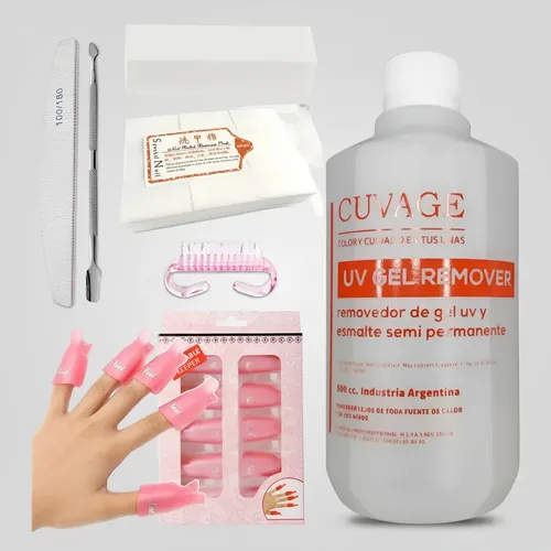 Kit Removedor Uv Esmalte Semipermanente Broches Wipe 500c 7