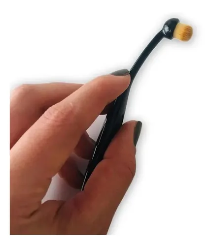 Pincel Maquillaje Jessamy Labios Ojos Corrector Oval P7809 Negro Incluye Estuche