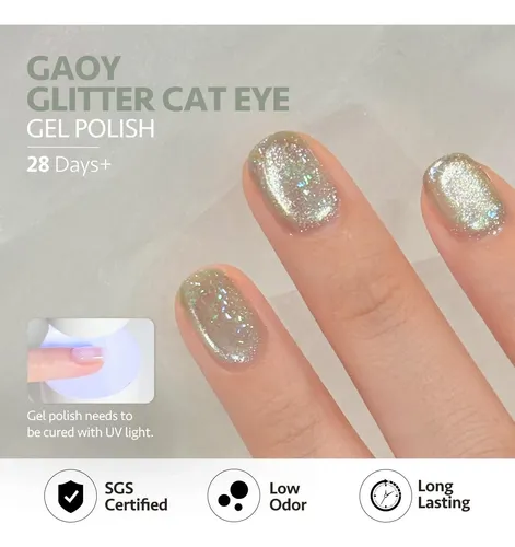Set 6 Esmaltes Gel Con Imán Cat Eye Gaoy Frost Galaxy