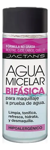 Agua Micelar Bifásica Desmaquillante No Graso Jactans