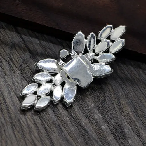 Zapato De Cristal De Moda, Hebilla, Clip De Plata