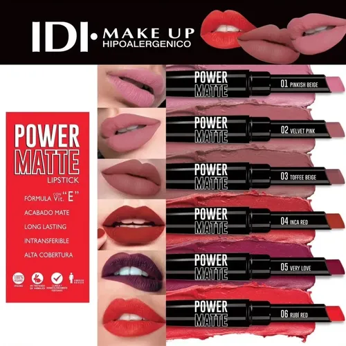 Idi Make Up Labial Matte Marrón Barra 03 Acabado Mate