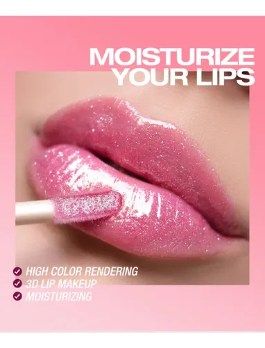 Brillo Labial Hidratante Con Perlas Para Maquillaje De `/