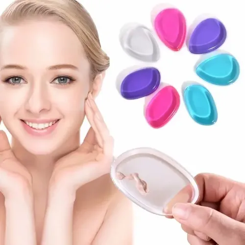 Esponja De Silicona Para Makeup Maquillaje Base Corrector X2