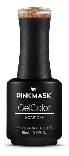 Esmalte GelColor Pink Mask Soak-Off en Tono Peaceful Night, 15 mL