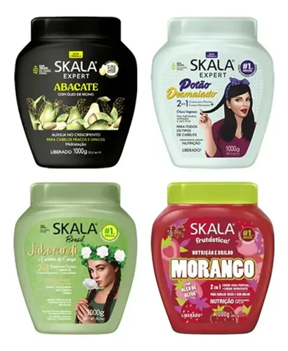 Kit X3 Skala Tratamiento Baño De Crema Capilar 1kg