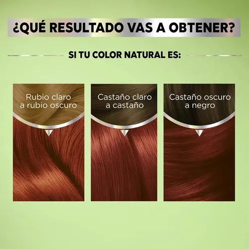 Kit de Tinte Permanente Garnier Nutrisse para Cabello, Tono 6660 Manzana