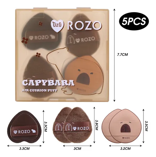 J Herramientas Maquillaje Seco Húmedo Capybara Mini Soft